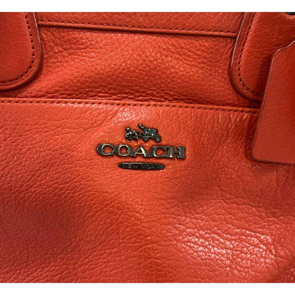 Coach Mickie Leather Satchel Crossbody & Matching Wallet Set - Cardinal Red - Picture 3 of 16